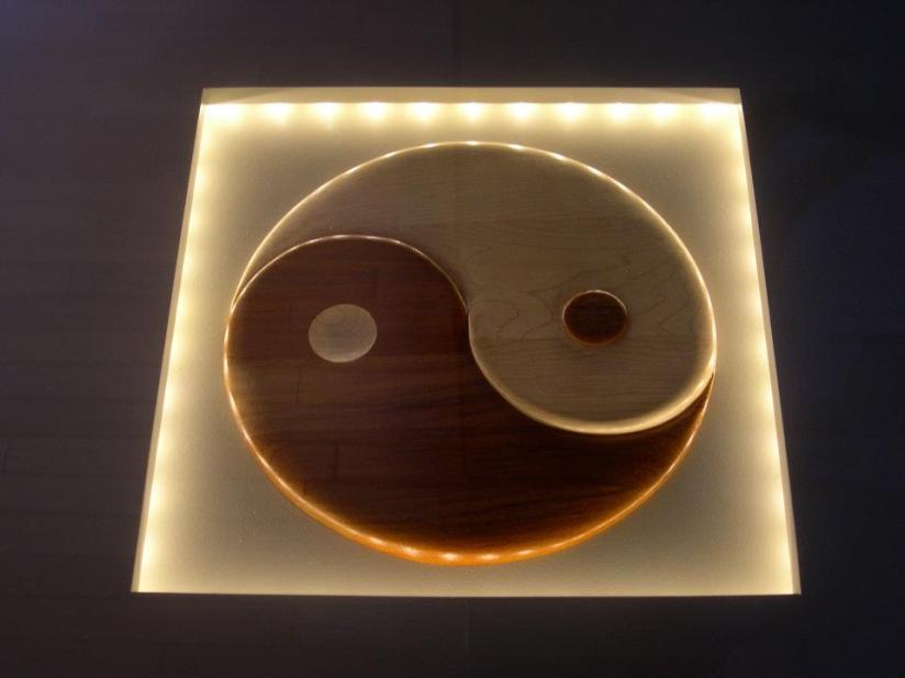 yin yang tafel licht